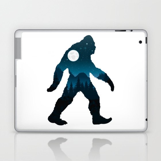Night Forest Bigfoot Laptop & iPad Skin
