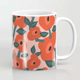 Charming vintage orange poppies flower bed Coffee Mug
