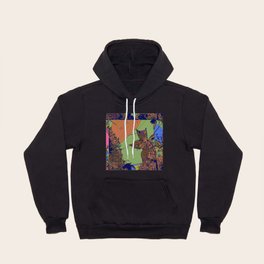 Green works of envy leaf graphic design Hoody
