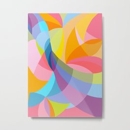 Journey  Metal Print | Trending, Adventure, Colorstudy, Rainbowcolors, Abstractexpression, Drawing, Onajourney, Fracturedart, Colorful, Vibrant 