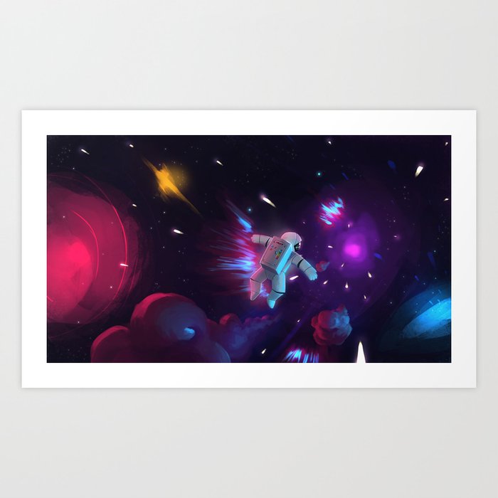 Greetings from Space! Art Print