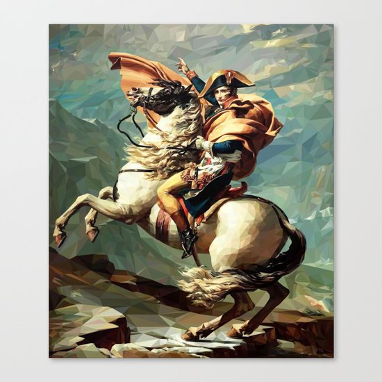 France's Napoleon Crossing the Alps Canvas Print