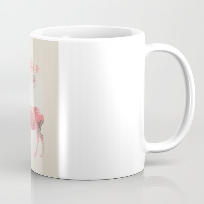 Flower deer Coffee Mug