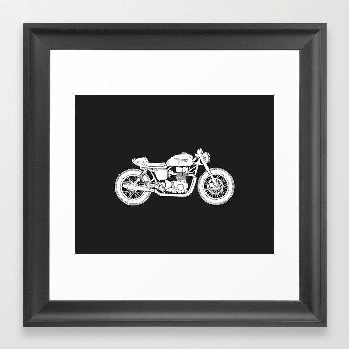 Triumph Bonneville - Cafe Racer series #3 Framed Art Print