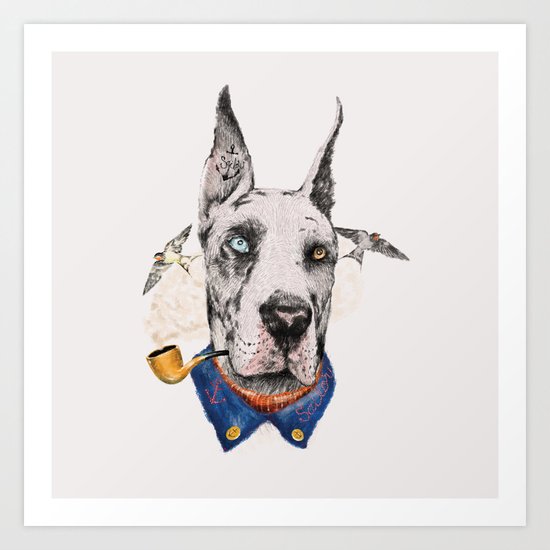 Mr. Great Dane Art Print
