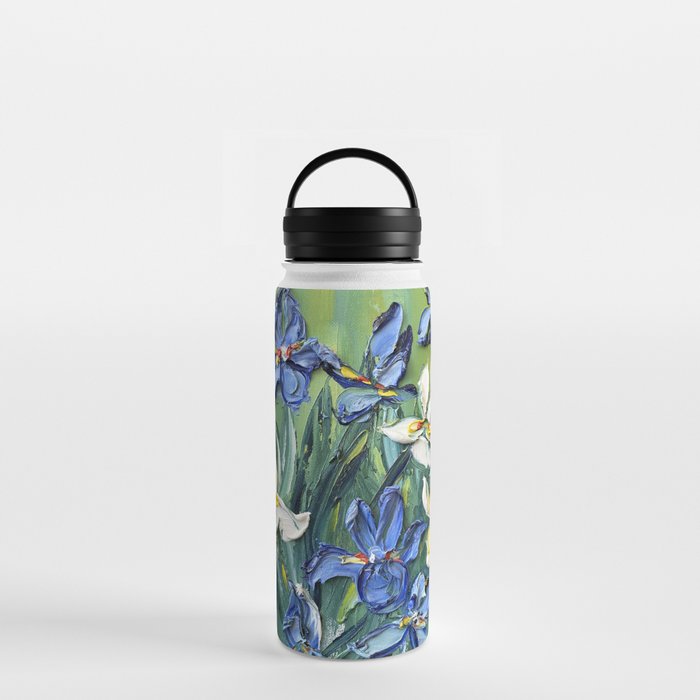 Van Gogh Irises Water Bottle