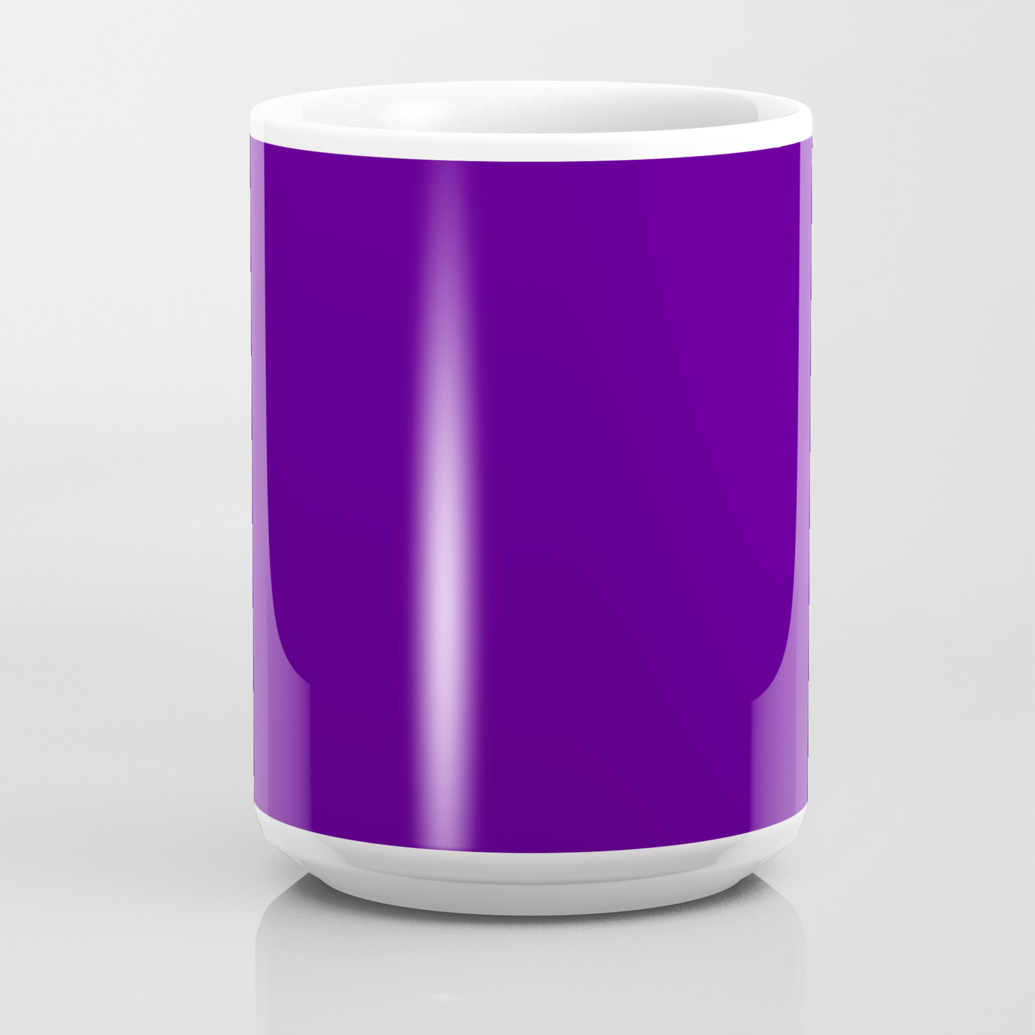 Solid Bright Purple Indigo Color Coffee Mug By Podartist Society6