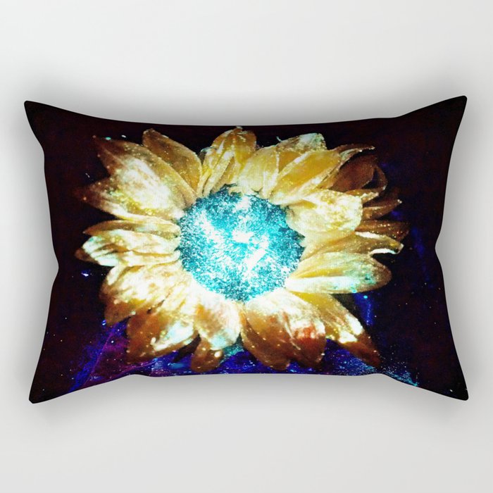 Other Worlds Have Flowers Too Rectangular Pillow