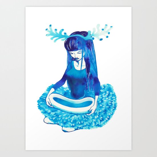 Baby Blue #4 Art Print