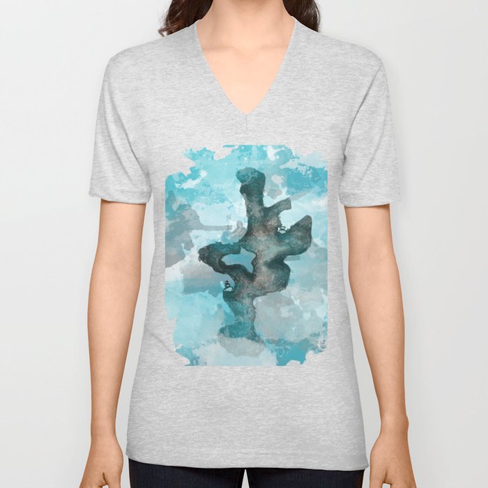 Among the Clouds V Neck T Shirt