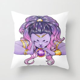 Amethyst warrior Throw Pillow