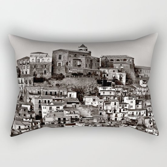 Sicilian Mountain Village Rectangular Pillow