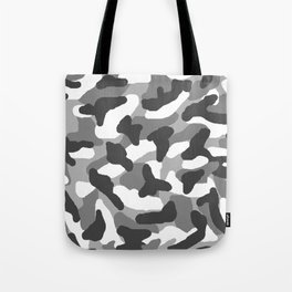 Grey Gray Camo Camouflage Tote Bag