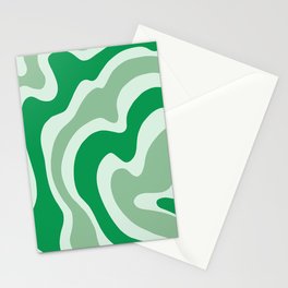 Sage green swirl Stationery Card