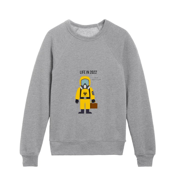 Going to work in 2022 Kids Crewneck
