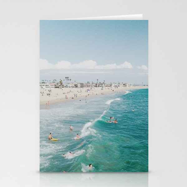 Summer waves Stationery Cards