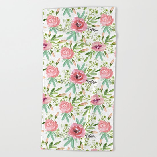 Roses Beach Towel