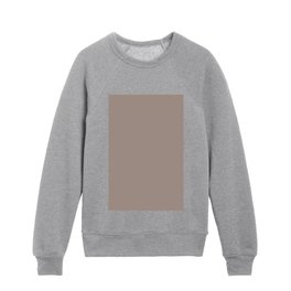 Earth Tone Gray Beige Solid Color Pairs 2023 Color of the Year Dutch Boy Rustic Greige 404-4DB Kids Crewneck