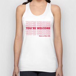 You're Welcome Unisex Tank Top | Graphicdesign, Digital, Funny 