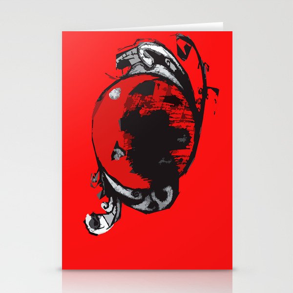 red planet Stationery Cards