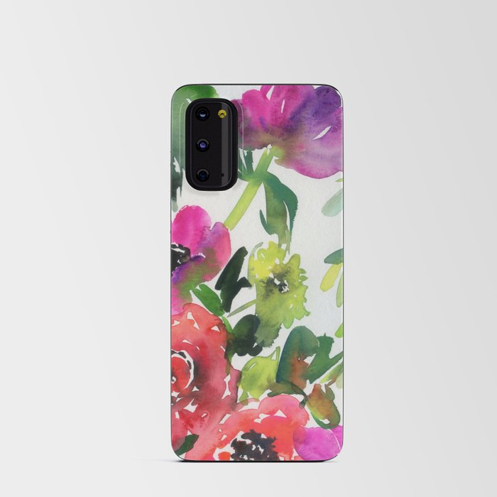 the pink flowers N.o 8 Android Card Case