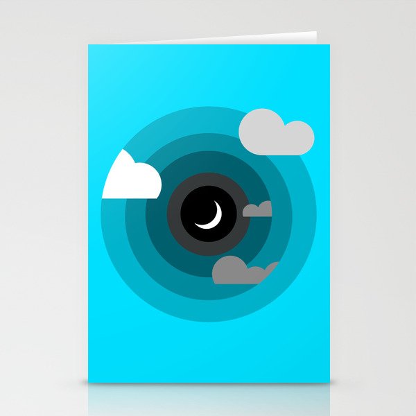 Into the clouds Stationery Cards