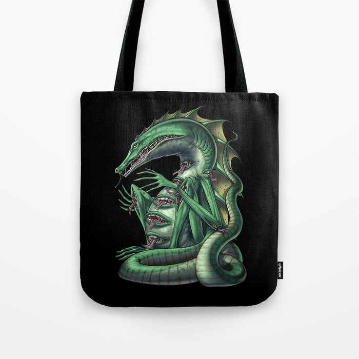Aztec Mythology Creature Cipactli Tote Bag