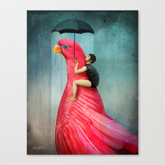 Under My Umbrella Canvas Print