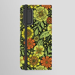 Vibrant Yellow & Green Floral Android Wallet Case