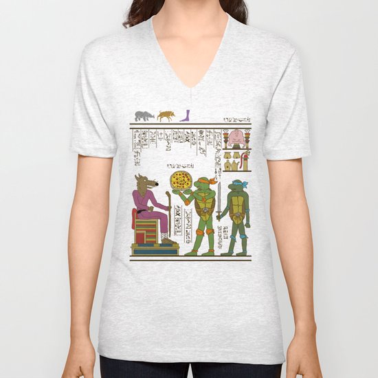 hero-glyphics: TMNT Unisex V-Neck