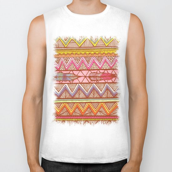 Two Feathers... Biker Tank