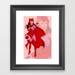 Scarlet Witch Wanda Framed Art Print