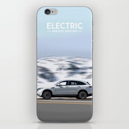 SUV driving trough the mountains iPhone Skin