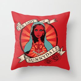 Our Lady of Sunnydale Throw Pillow
