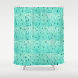 Water Drops Pattern Shower Curtain