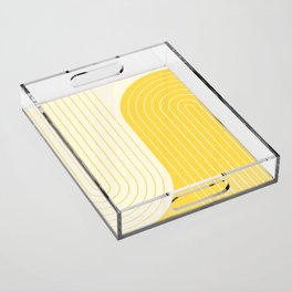 Two Tone Line Curvature V Acrylic Tray