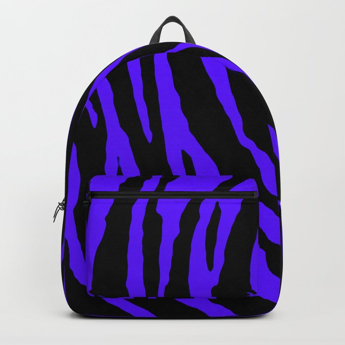 Blue Tiger Stripes Backpack