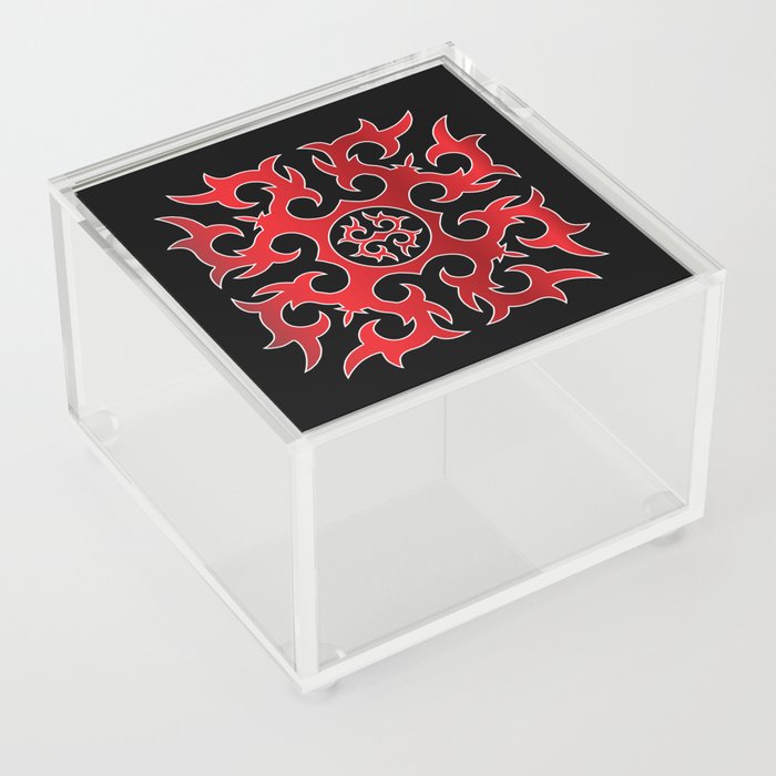 Caucasian Red Ornament Acrylic Box