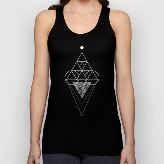 Triangle texture geometry Unisex Tank Top