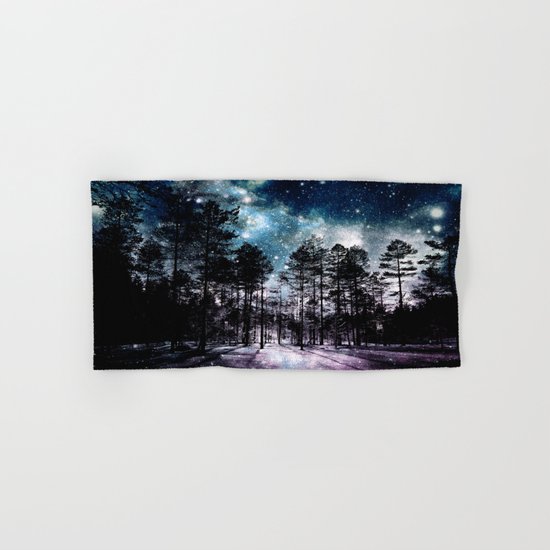 One Magical Night...(teal & lavender) Hand & Bath Towel