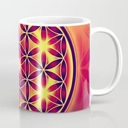 FLOWER OF LIFE batik style yellow red Coffee Mug | Illustration, Geometry
, Watercolor, Floweroflife, Spirit, Lifestyle, Other, Digital, Holy, Meditation 