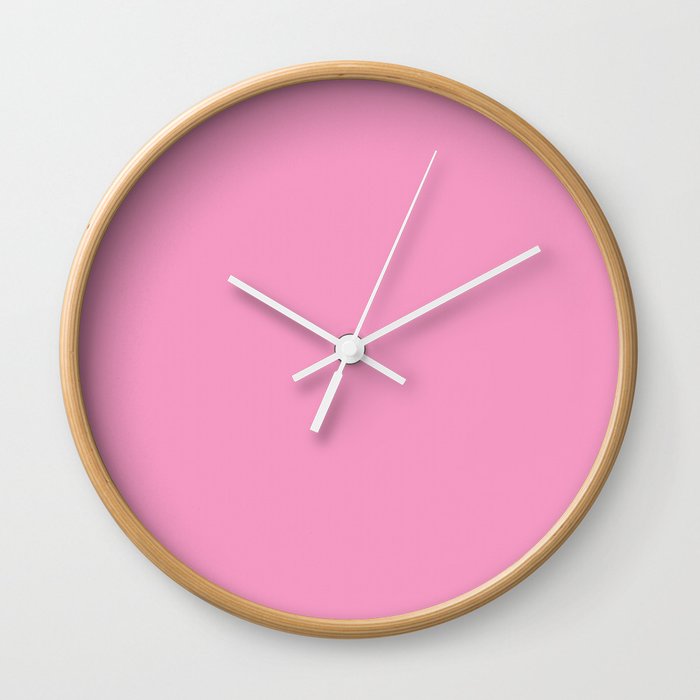 Pretty Pink Wall Clock