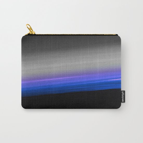 Blue Purple Grey Black Ombre Carry-All Pouch