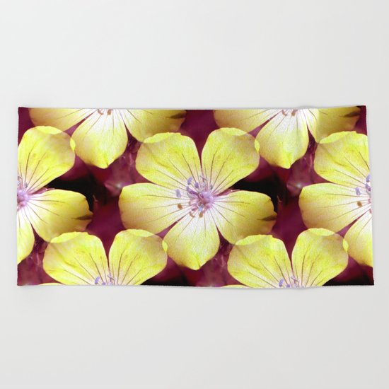 Summery Yellow.... Beach Towel