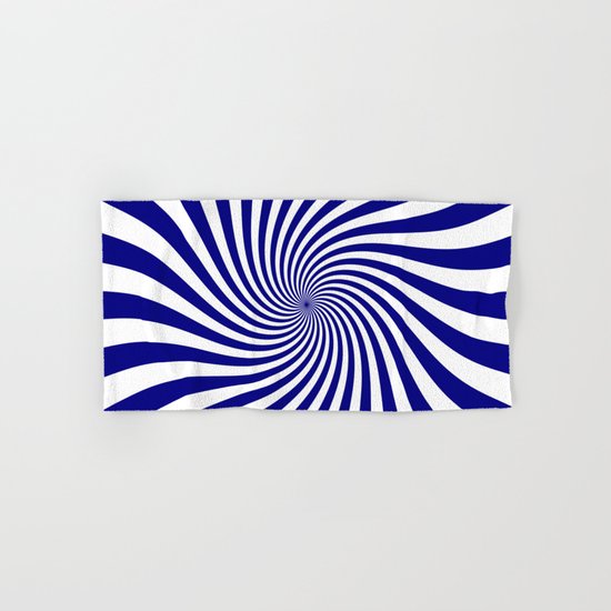Swirl (Navy Blue/White) Hand & Bath Towel