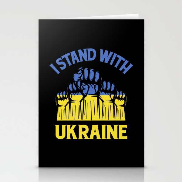 I Stand With Ukraine Stationery Cards
