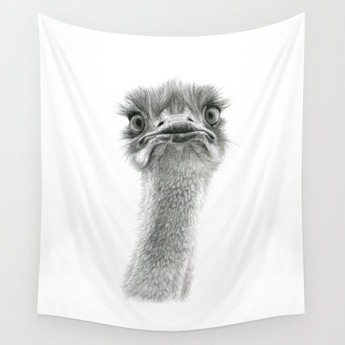 Cute Ostrich SK053 Wall Tapestry