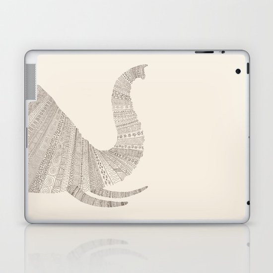 Elephant (On Beige) Laptop & iPad Skin