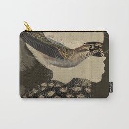 Transformations, Hide-Hummingbird (A Collage Story) Carry-All Pouch