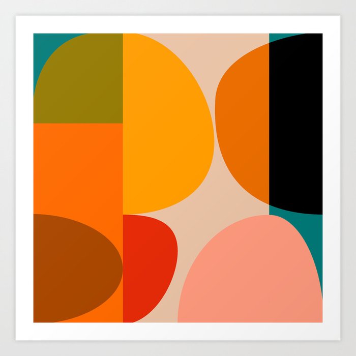 Bauhaus, geometric abstraction 4 Art Print